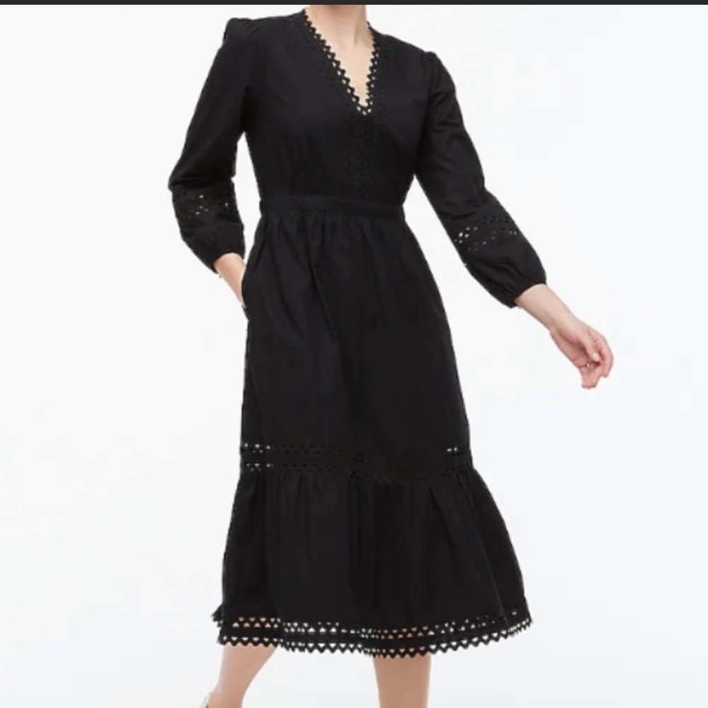 NWT J.CREW BOHO black dress